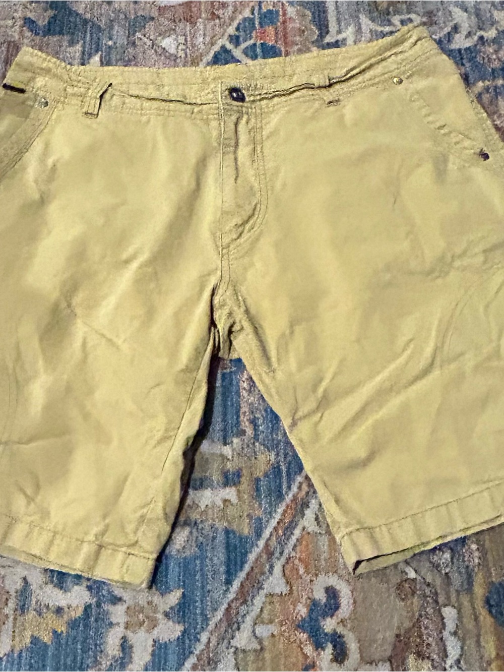 Kuhl Men's Yellow-Tan Cargo Shorts